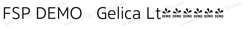FSP DEMO   Gelica Lt字体转换